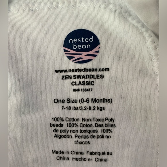 Nested Bean Classic Swaddle Sleepsack 0-6 Months - Picture 3 of 3